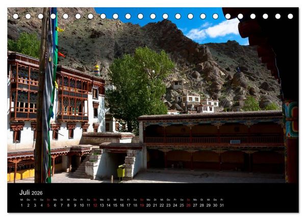 Produktbild: Buddhismus im Himalaya (Tischkalender 2026 DIN A5 quer), CALVENDO Monatskalender