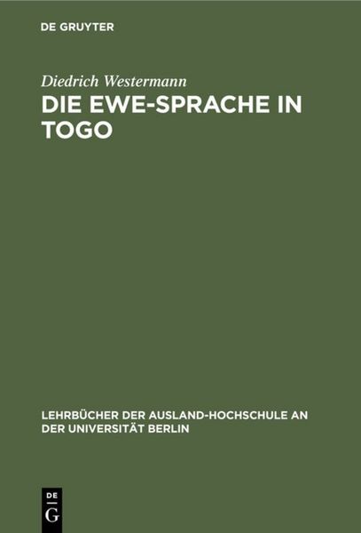 Produktbild: Die Ewe-Sprache in Togo