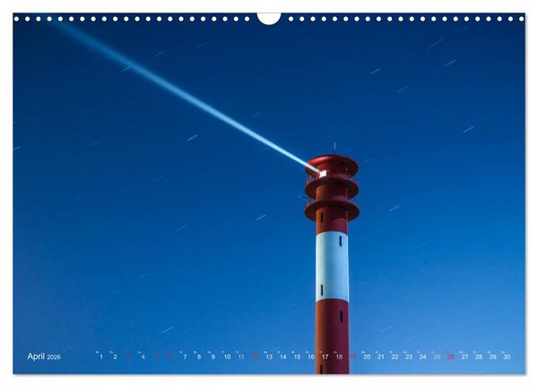 Produktbild: Nachts in Wilhelmshaven Edition mit maritimen Motiven (Wandkalender 2026 DIN A3 quer), CALVENDO Monatskalender