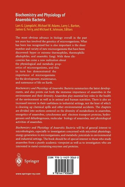 Produktbild: Biochemistry and Physiology of Anaerobic Bacteria