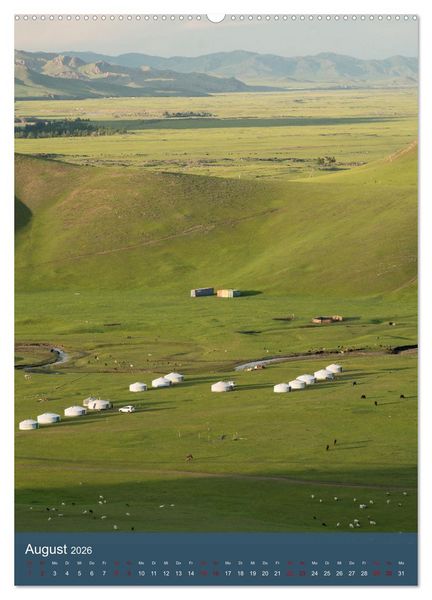 Produktbild: Mongolei - Mensch, Natur und Religion im Einklang (hochwertiger Premium Wandkalender 2026 DIN A2 hoch), Kunstdruck in Hochglanz