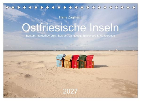 Produktbild: Ostfriesische Inseln (Tischkalender 2027 DIN A5 quer), CALVENDO Monatskalender