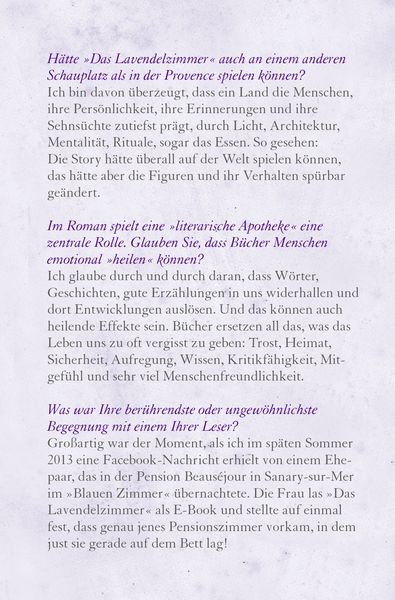 Produktbild: Das Lavendelzimmer