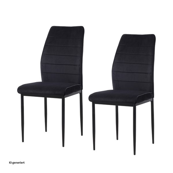 Produktbild: HTI-Living Stuhl Madison Velvet 2er-Set Stuhl Madison Velvet 2er-Set