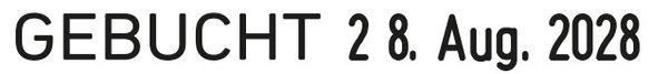 Produktbild: TRODAT&reg; Wort- und Datumstempel 1117, 4 mm deutsch