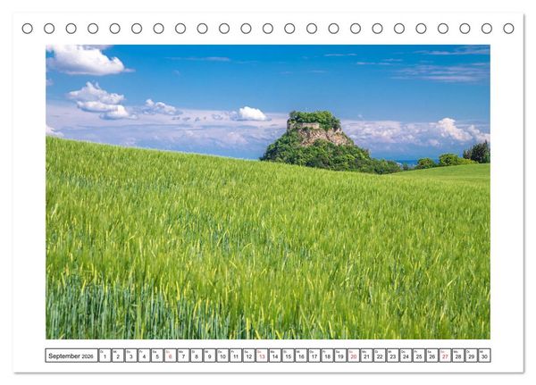Produktbild: Hegau&acute;s Vulkanlandschaft (Tischkalender 2026 DIN A5 quer), CALVENDO Monatskalender