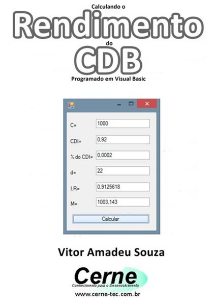 Produktbild: Calculando O Rendimento Do Cdb Programado Em Visual Basic