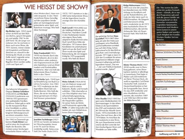 Produktbild: Unsere 70er Jahre - Das Rätselbuch