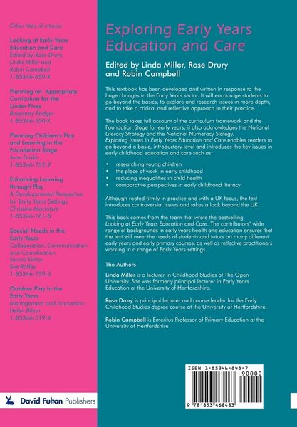 Produktbild: Exploring Early Years Education and Care