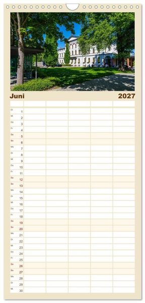 Produktbild: Familienplaner 2027 - Weimar - Mit Plan durch das Jahr mit 5 Spalten (Wandkalender, 21 x 45 cm) CALVENDO