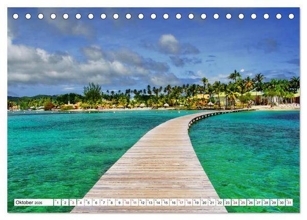 Produktbild: Martinique, die Traumstr&auml;nde (Tischkalender 2026 DIN A5 quer), CALVENDO Monatskalender