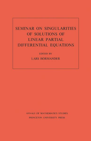 Produktbild: Seminar on Singularities of Solutions of Linear Partial Differential Equations