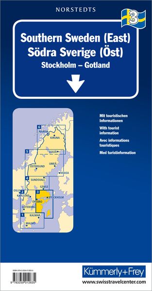 Produktbild: KuF Schweden 03. S&uuml;d-Schweden (Ost) 1 : 250 000. Stra&szlig;enkarte