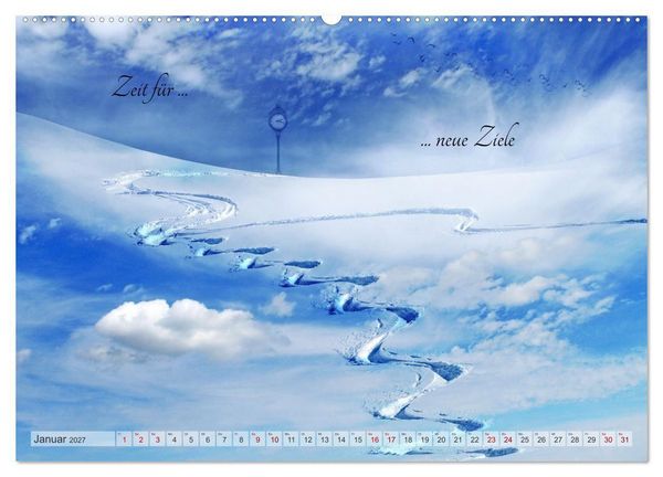Produktbild: Alles hat seine Zeit - Mach Deine kleine Welt perfekt (hochwertiger Premium Wandkalender 2027 DIN A2 quer), Kunstdruck in Hochglanz