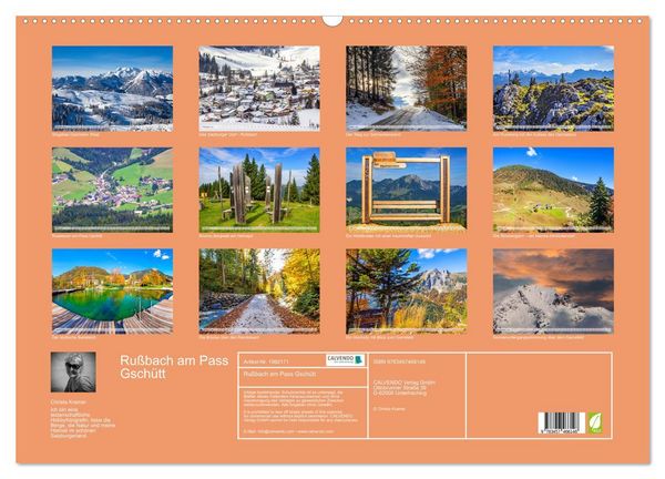 Produktbild: Ru&szlig;bach am Pass Gsch&uuml;tt (Wandkalender 2026 DIN A2 quer), CALVENDO Monatskalender