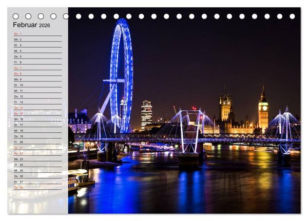 Produktbild: Wundervolles London (Tischkalender 2026 DIN A5 quer), CALVENDO Monatskalender