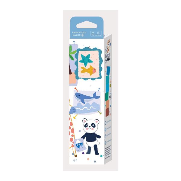 Produktbild: HAKUYOKA - Wachsmalkreide W&uuml;rfel blau-gr&uuml;n