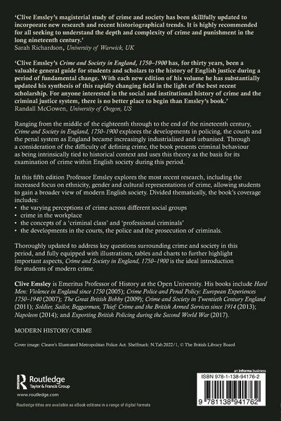 Produktbild: Crime and Society in England, 1750-1900