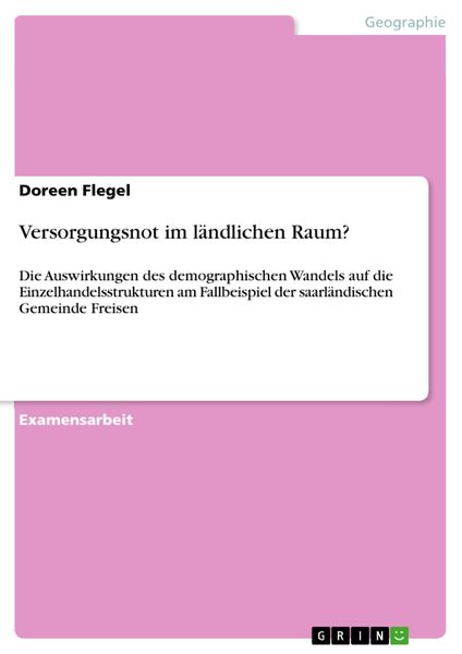 Produktbild: Versorgungsnot im l&auml;ndlichen Raum?