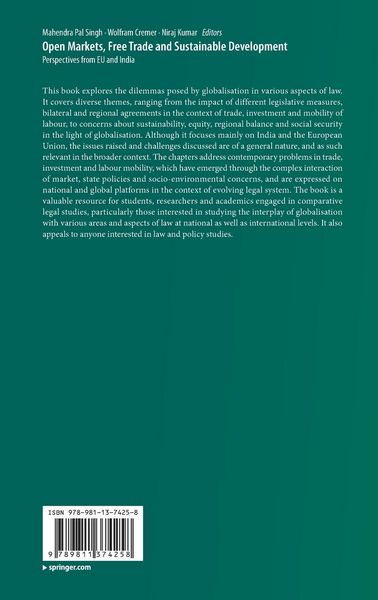 Produktbild: Open Markets, Free Trade and Sustainable Development