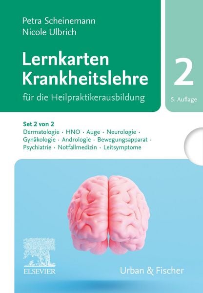 Produktbild: Lernkarten Krankheitslehre Set 2 f&uuml;r die Heilpraktikerausbildung. (Set 2 von 2, Karten H&ndash;Q)