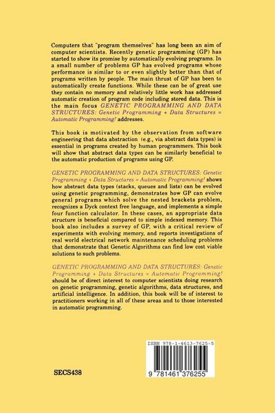 Produktbild: Genetic Programming and Data Structures