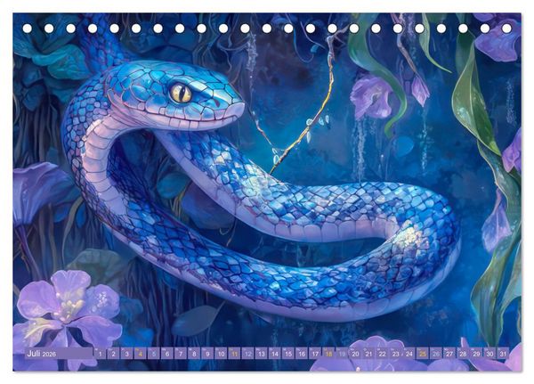 Produktbild: Art Nouveau trifft M&auml;rchenwelt (Tischkalender 2026 DIN A5 quer), CALVENDO Monatskalender