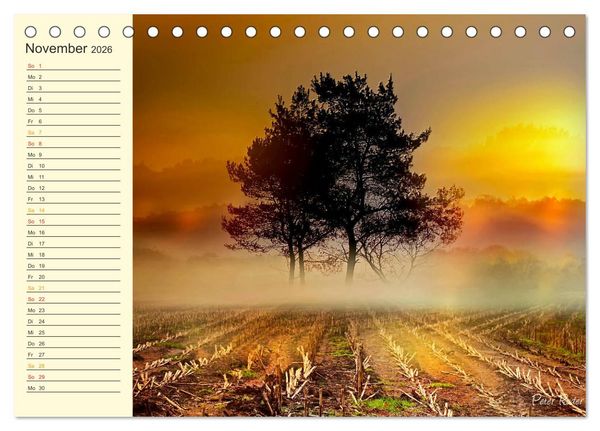 Produktbild: Friesland, verzauberte Landschaft an der Nordsee (Tischkalender 2026 DIN A5 quer), CALVENDO Monatskalender