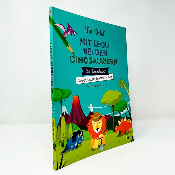 Produktbild: Kita-to-Go: Mit Leoli bei den Dinosauriern &ndash; Das Mitmachbuch &ndash; Spielen, Basteln, Bewegen, Lernen