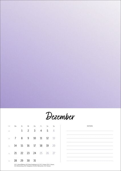 Produktbild: Kreativkalender Design A4 2026
