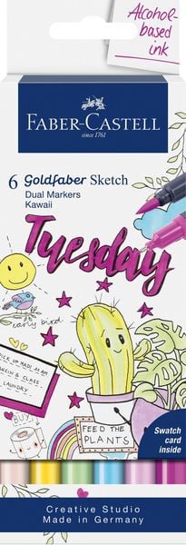 Produktbild: Faber-Castell Goldfaber Sketch Marker Kawaii 6er Set
