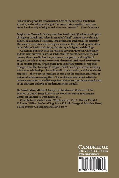 Produktbild: Religion and Twentieth-Century American Intellectual Life
