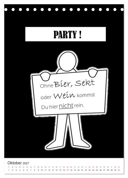 Produktbild: SPRUCH-Beutel voller Spr&uuml;che rund ums TRINKEN (Tischkalender 2027 DIN A5 hoch), CALVENDO Monatskalender