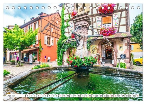 Produktbild: Im Elsass - Eine bunte Vielfalt zum verlieben (Tischkalender 2027 DIN A5 quer), CALVENDO Monatskalender