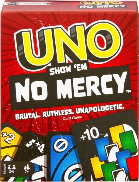 Produktbild: UNO Show em No Mercy Kartenspiel für Kinder, Erwachsene, Familienabend, Partys und Reisen