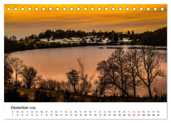 Produktbild: Sehenswertes in der Eifel - Die sch&ouml;nsten Maare (Tischkalender 2026 DIN A5 quer), CALVENDO Monatskalender