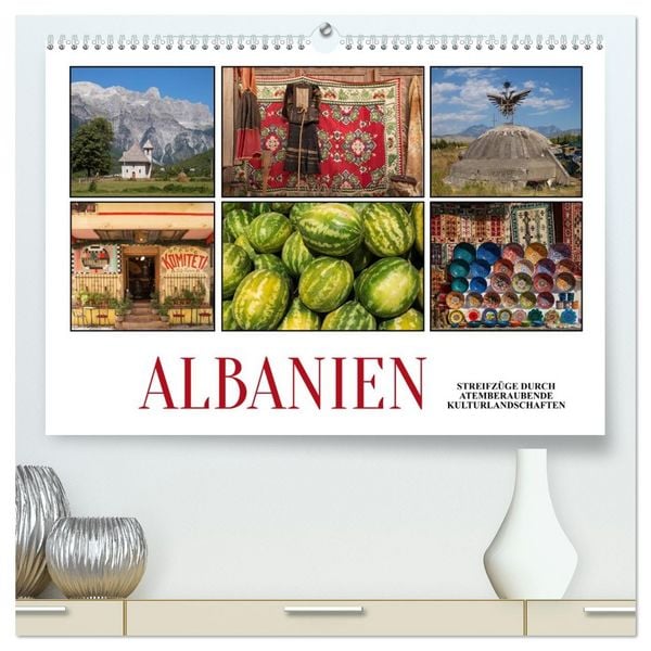 Albanien - Streifzüge durch atemberaubende Kulturlandschaften (hochwertiger Premium Wandkalender 2026 DIN A2 quer), Kunstdruck in Hochglanz
