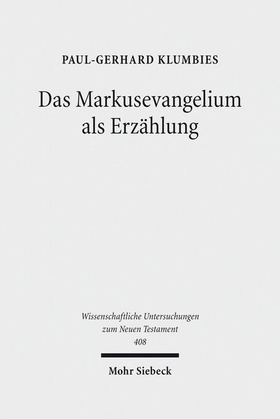 Produktbild: Das Markusevangelium als Erz&auml;hlung