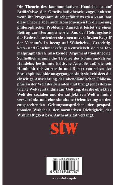 Produktbild: Vorstudien und Erg&auml;nzungen zur Theorie des kommunikativen Handelns