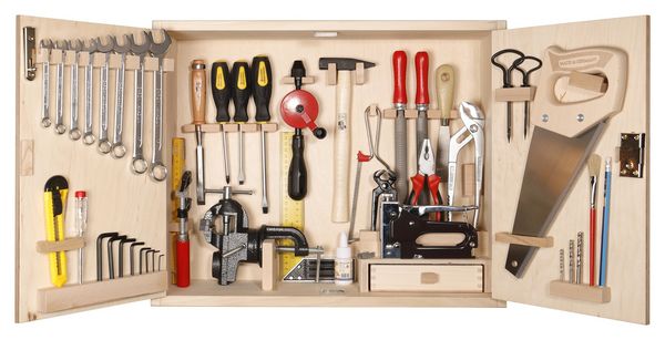 Produktbild: PEBARO 417 - Gro&szlig;er Profi-Werkzeugschrank, 43-teilig