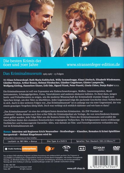 Produktbild: Stra&szlig;enfeger 22 - Das Kriminalmuseum 17-29 (Neuauflage) [6 DVDs]