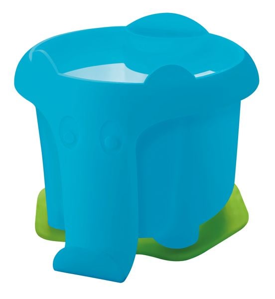 Pelikan Wasserbox Elefant mit Pinselhalter und Wasserkammer, Wasserbecher, blau