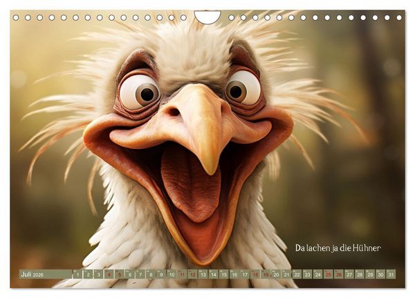 Produktbild: Tierische Sprichw&ouml;rter (Wandkalender 2026 DIN A4 quer), CALVENDO Monatskalender