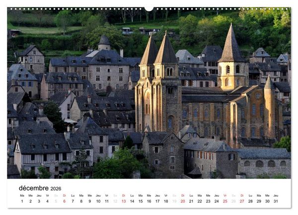Produktbild: Abbatiale de Conques (Calendrier mural 2026 DIN A2 vertical) calendrier de bureau