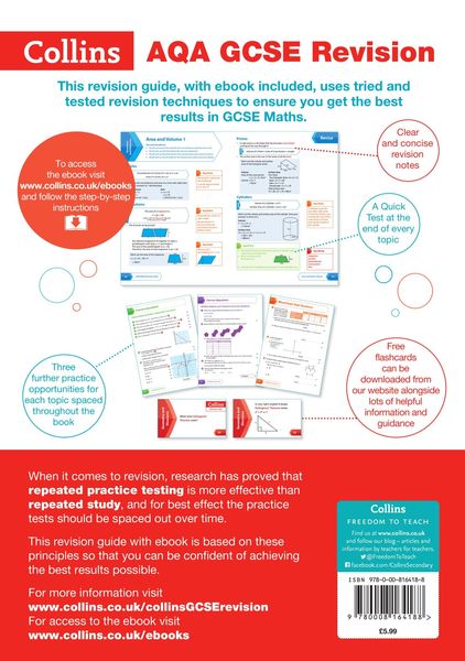 Produktbild: AQA GCSE 9-1 Maths Higher Revision Guide