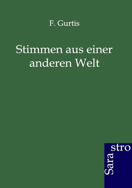 Produktbild: Stimmen aus einer andern Welt