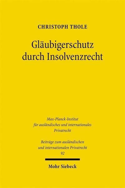 Produktbild: Gl&auml;ubigerschutz durch Insolvenzrecht