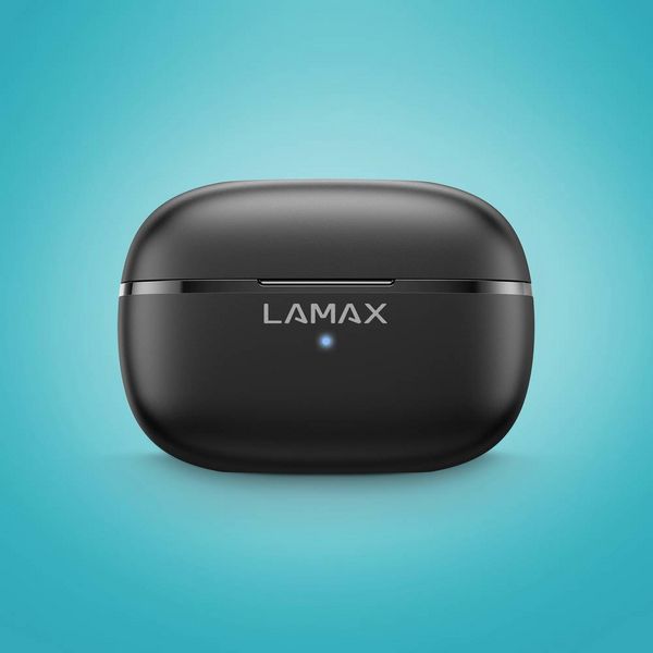 Produktbild: Lamax Clips1 Play In Ear Headset Bluetooth&reg; Stereo Schwarz Batterieladeanzeige, Ladecase, Lautst&auml;rkeregelung, Schwei&szlig;resistent, Touch-Steuerung,