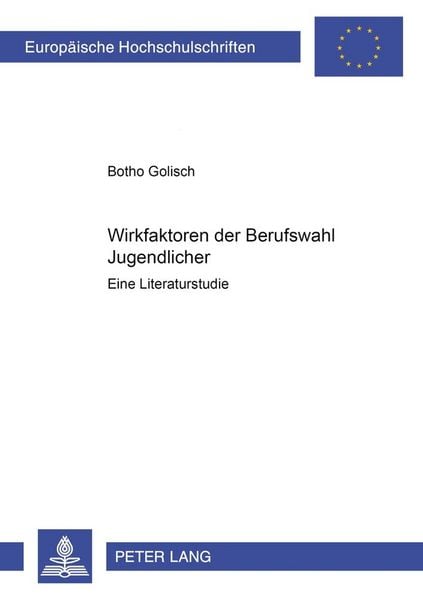 Produktbild: Wirkfaktoren der Berufswahl Jugendlicher