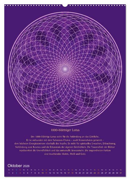 Produktbild: Heilige Geometrie und Bilder der Neuen Zeit (hochwertiger Premium Wandkalender 2026 DIN A2 hoch), Kunstdruck in Hochglanz